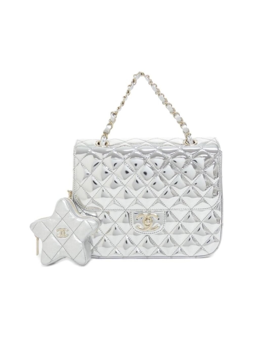 Chanel Backpack Silver